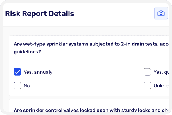 Risk reports details